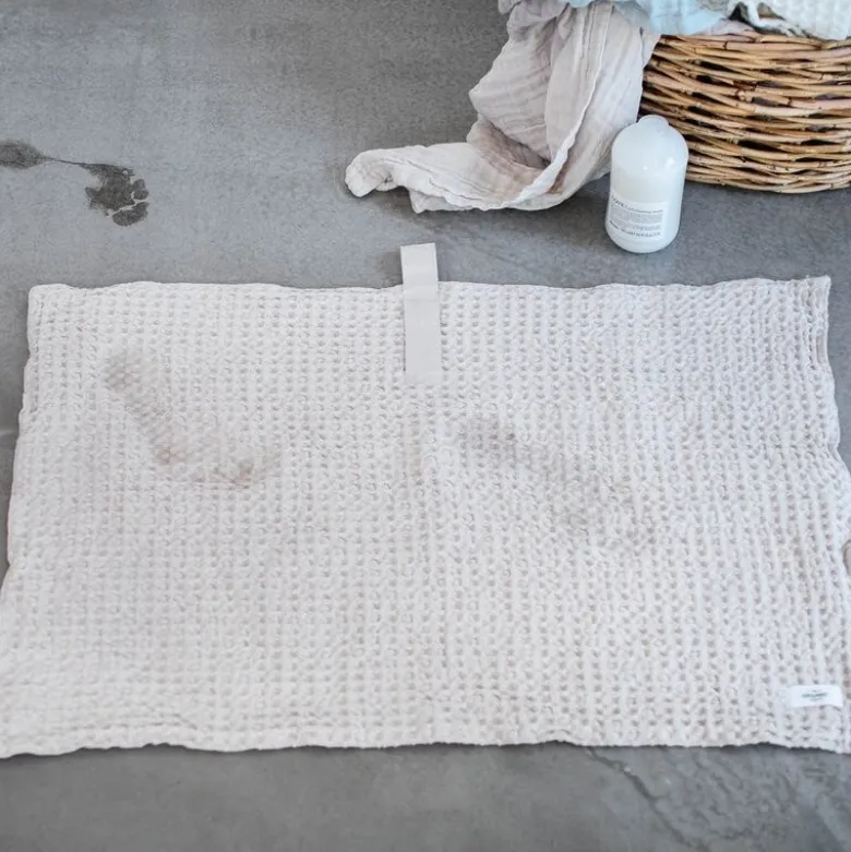 Big Waffle badematte 80x55 cm stone