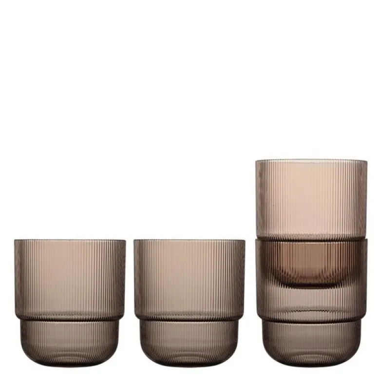 Billi vannglass 40 cl 4 stk brun