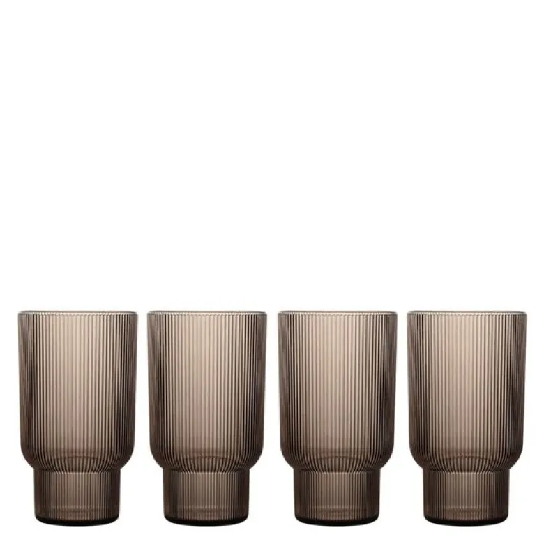 Billi vannglass 43 cl 4 stk brun