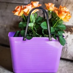 Biobased Plastic veske liten 7,5L lilla
