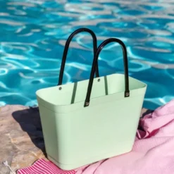 Biobased Plastic veske liten 7,5L lys grønn