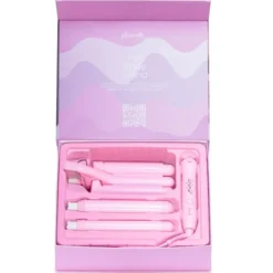 Bølgetangsett style wand 6 deler rosa