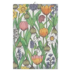 Blomsterløk håndkle 35x50 cm