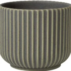 Blomsterpotte medium Ø14,5xH13 cm olivengrønn