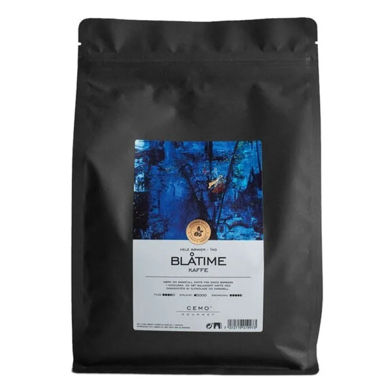 Blåtime kaffe hele bønner 1 kg