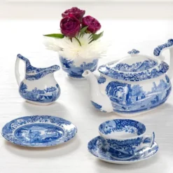 Blue Italian fløtemugge 22 cl blå/hvit