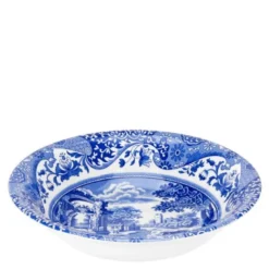 Blue Italian skål 20 cm blå/hvit