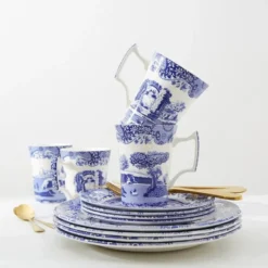 Blue Italian startsett 12 deler blå/hvit