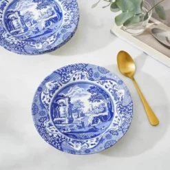 Blue Italian tallerken dyp 23 cm blå/hvit