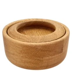 Bosco saltkar med lokk Ø5 cm eik