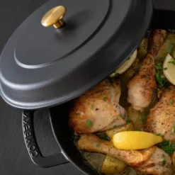 Braiser støpejernsgryte 28 cm 5L svart