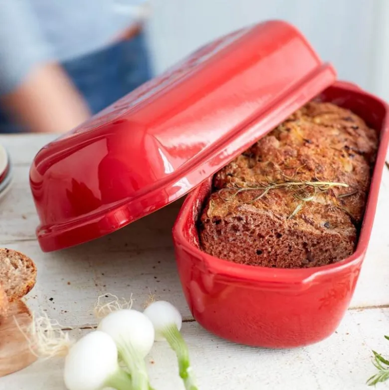 Brødform rektangulær 4,5L rød