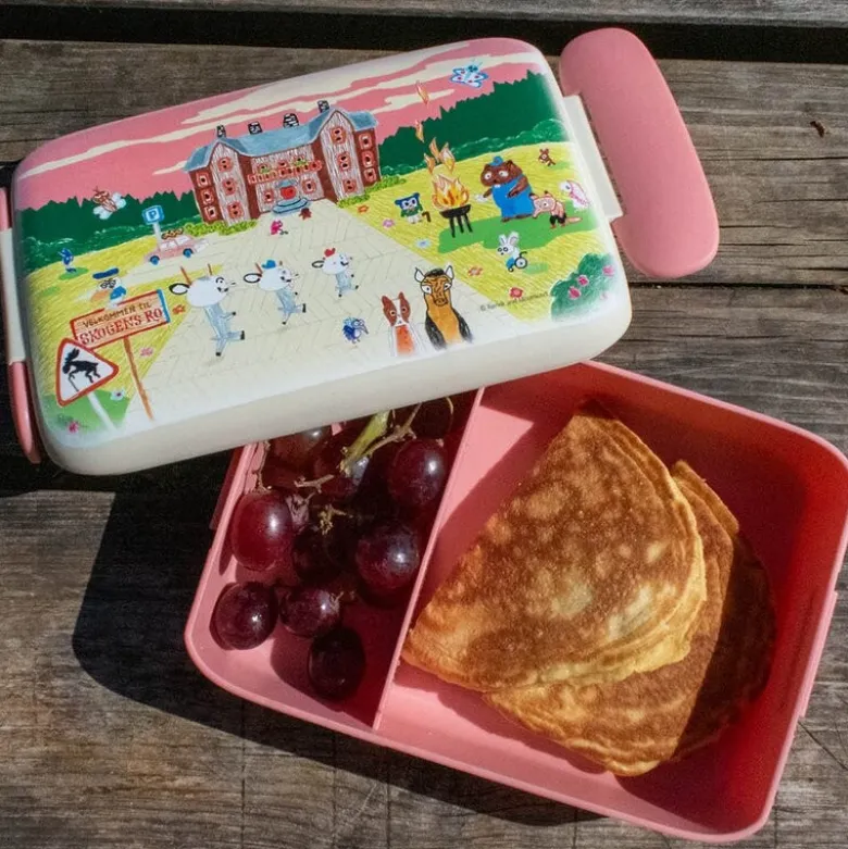 Bukkene Bruse matboks 0,9L back to school rosa