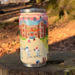 Bukkene Bruse termoflaske 28 cl back to school rosa