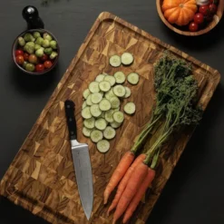 Butcher Block skjærefjøl 60x40x6 cm endeved teak