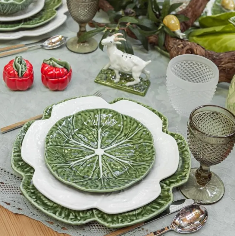 Cabbage tallerken kålblad 19 cm grønn