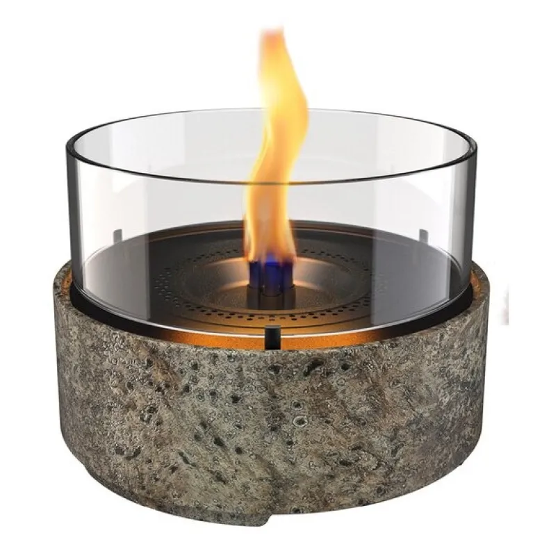 Café bordlykt 18 13 cm earth stone