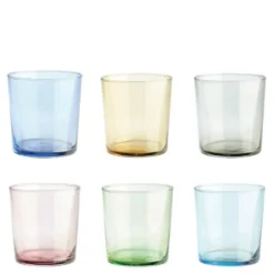 Café vannglass 34,5 cl 6 stk multi