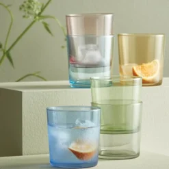 Café vannglass 34,5 cl 6 stk multi