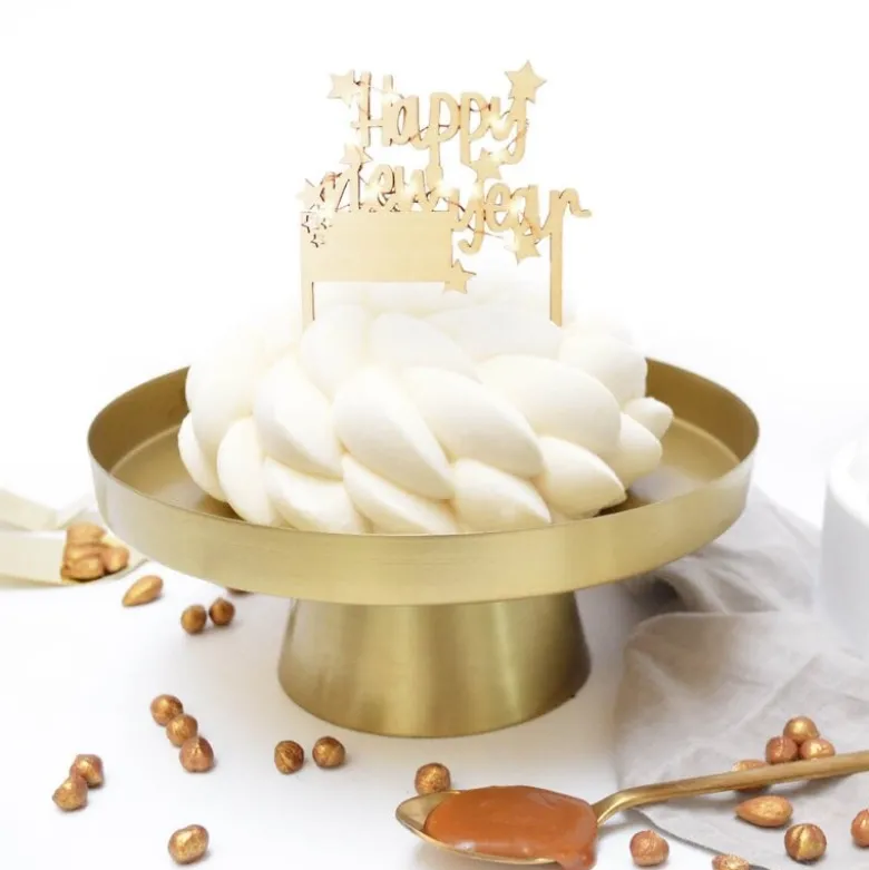 Cake Topper LED kakedekorasjon Happy New Year tre