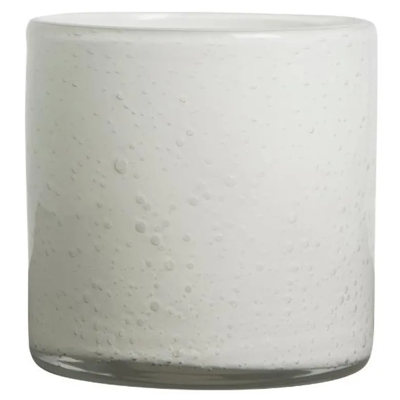 Calore vase/lyslykt 15x15 cm hvit