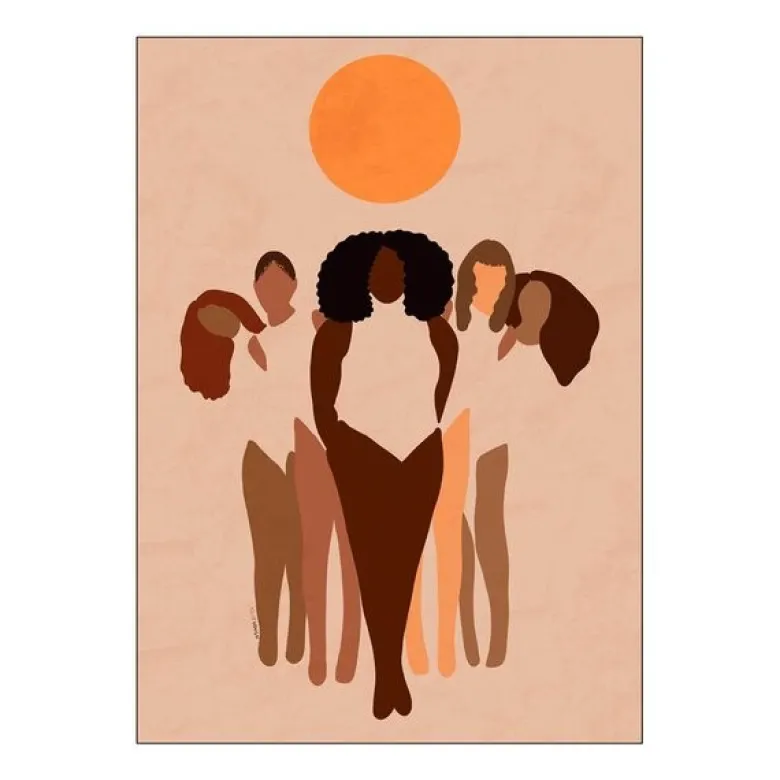 Carelle N'guessan poster 50x70 cm w.o.m.e.n