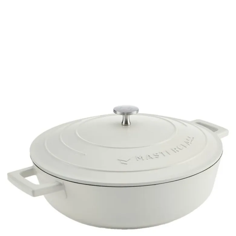 Cast Aluminium lav gryte 4L 29 cm krem