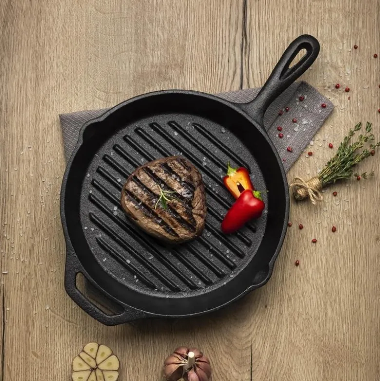 Cast iron grillpanne 26 cm 1,65L svart