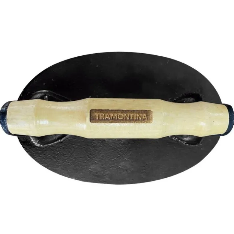 Cast iron grillpresse 17,5x11,2 cm svart
