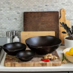 Chef Collection wokpanne støpejern 32 cm