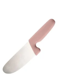 Chic Kids barnekniv 11 cm børstet stål/rosa
