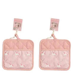 Chic Kids gryteklut 17,5x17,5 cm 2 stk enhjørning