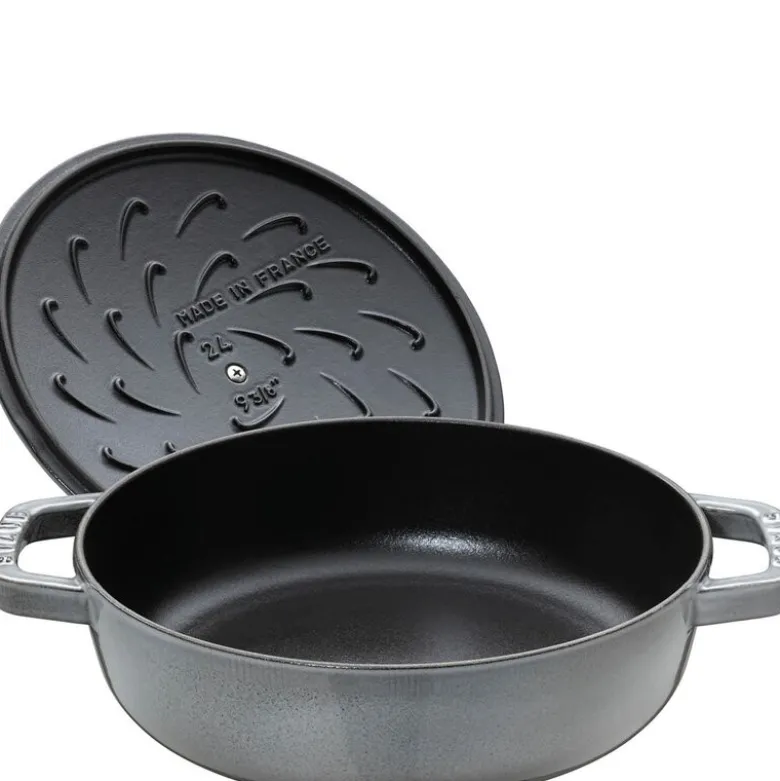 Chistera sautépanne 28 cm 3,7L grå