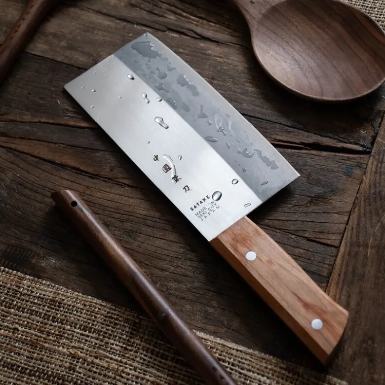 Chopper kniv trehåndtak