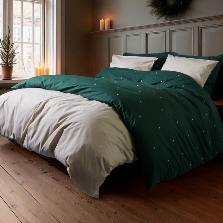 Christmas Fable sengetøy 140x200 cm sand