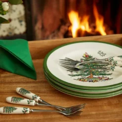Christmas Tree dessertgafler 15 cm 6 stk