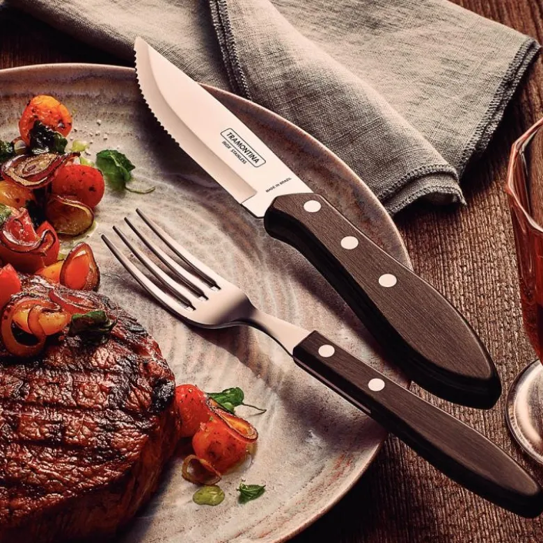 Churrasco biffbestikk 8 deler brun