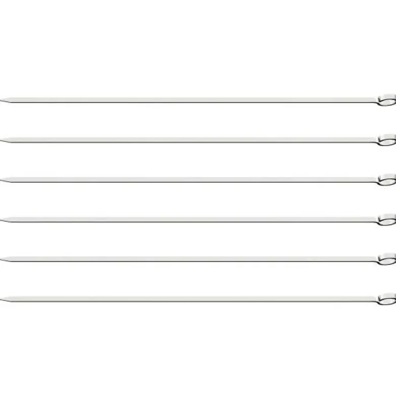 Churrasco grillspyd 33,5 cm sølv