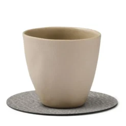 Circle Hippo glassbrikke 10 cm antrasitt grå