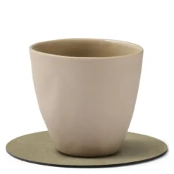Circle Nupo glassbrikke 10 cm herbal dust