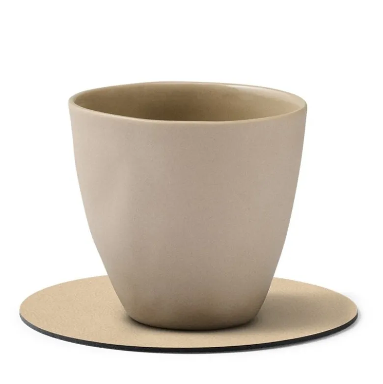 Circle Nupo glassbrikke 10 cm sand