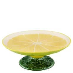 Citron kakefat på stett 33 cm sitrongul/grønn