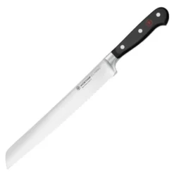 Classic brødkniv 23 cm dobbelttannet svart