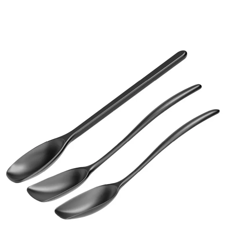 Classic gryteskjesett 3 deler carbon black