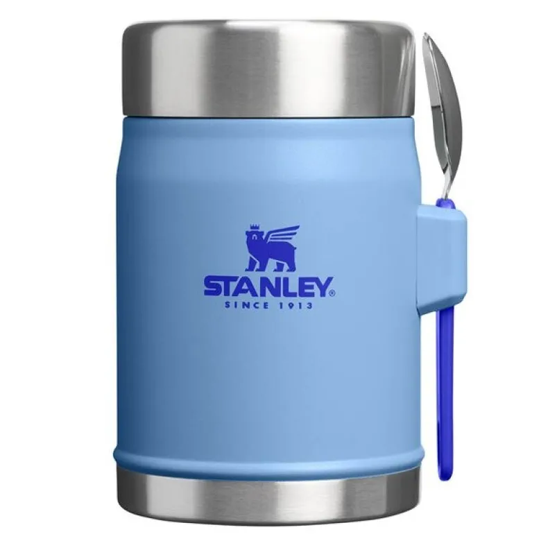 Classic mattermos med skje 0,4L blue sky