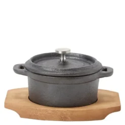 Classic minigryte 10 cm svart/akasie