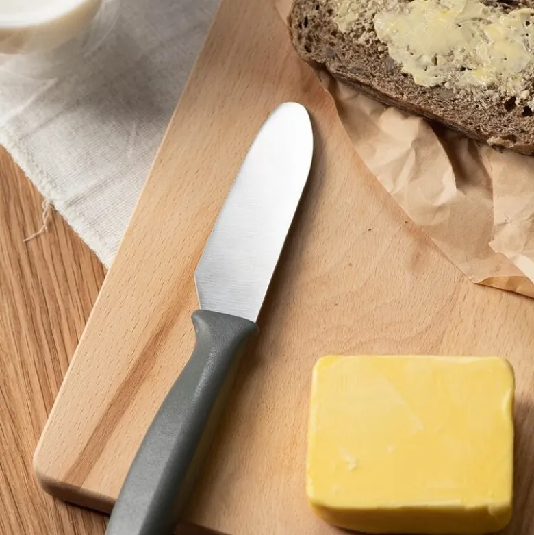 Classic smørkniv 21 cm stål/grå