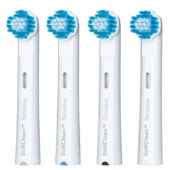 Clean Smile børstehoder TBR-4S 4 stk hvit