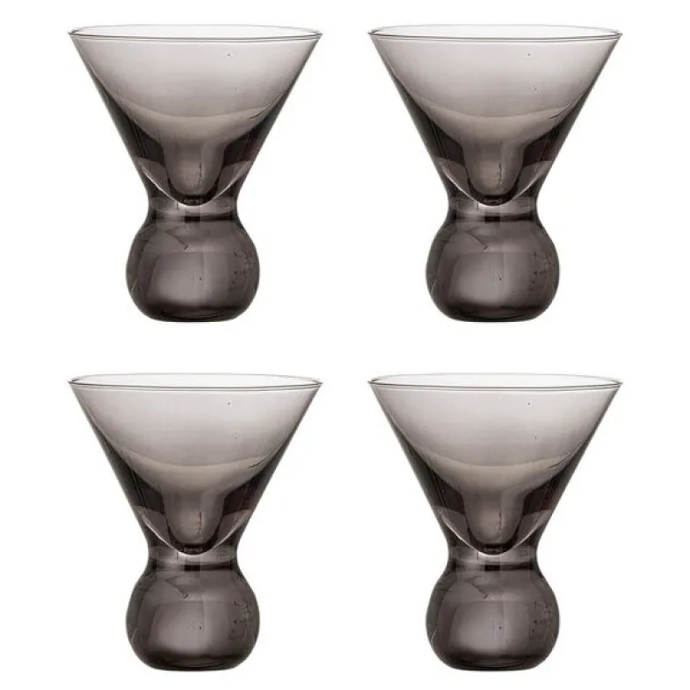 Coctailglass Corliss 16,5 cl 4 stk grå