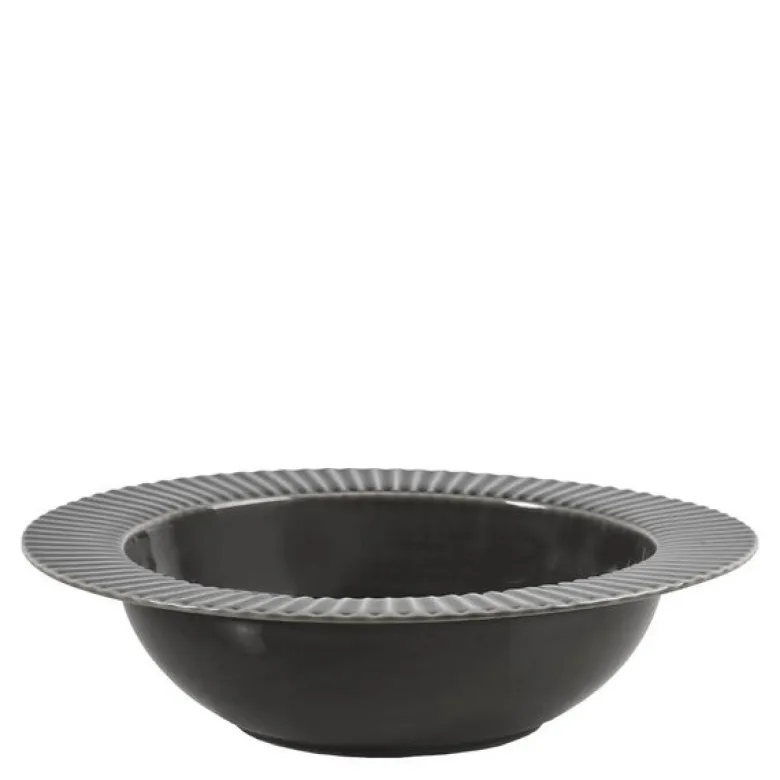 Coffee & More dyp tallerken 22 cm grå